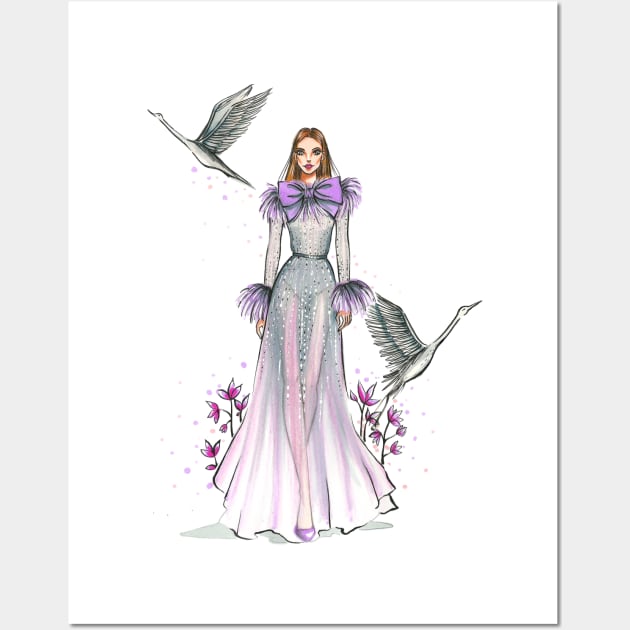 Elie Saab Haute Couture Wall Art by Ji Illustrator